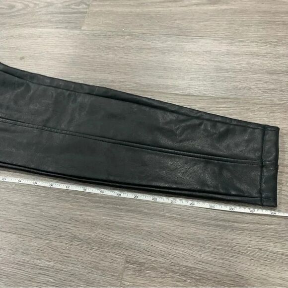 New Look PU Pleather Leather Leggings Size  8 Black - Picture 7 of 10